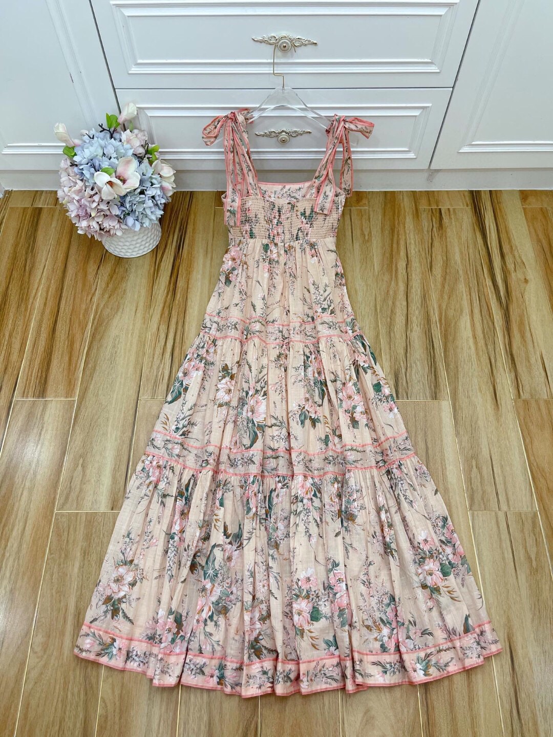 European designer women s printing dress fashion splicing dress women s casual sleeveless long skirt retro top long skirt women s top K12-image-758470936