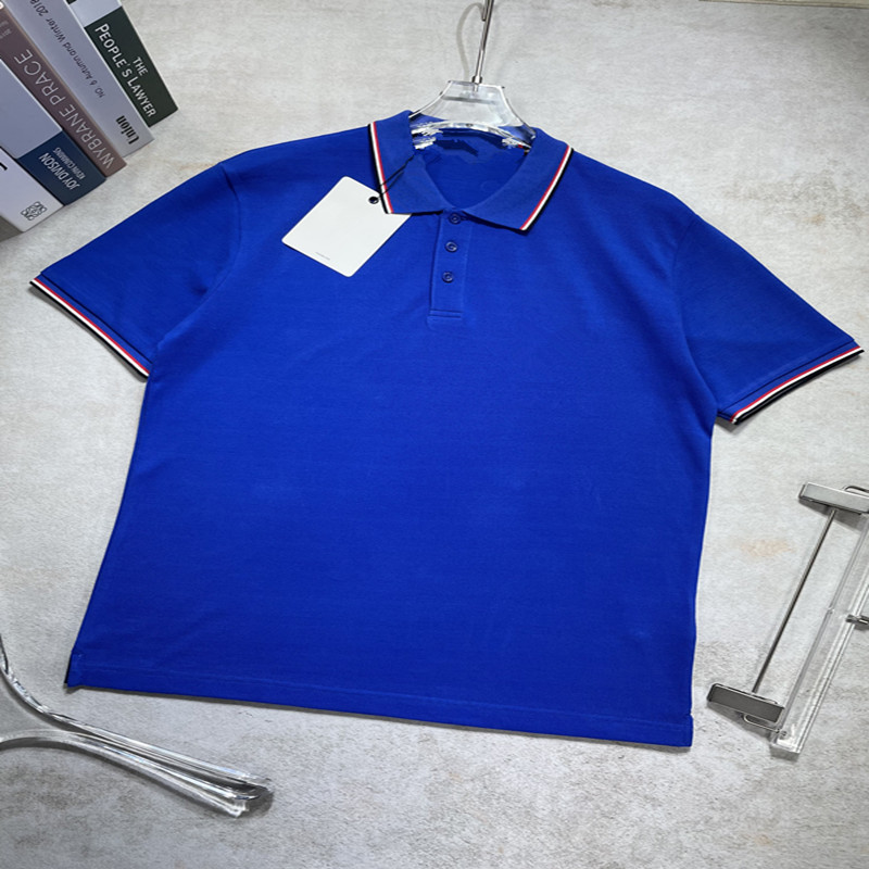 

2022 new Polo high-quality summer classic casual short-sleeved men s Lapel t-shirt designer, Blue