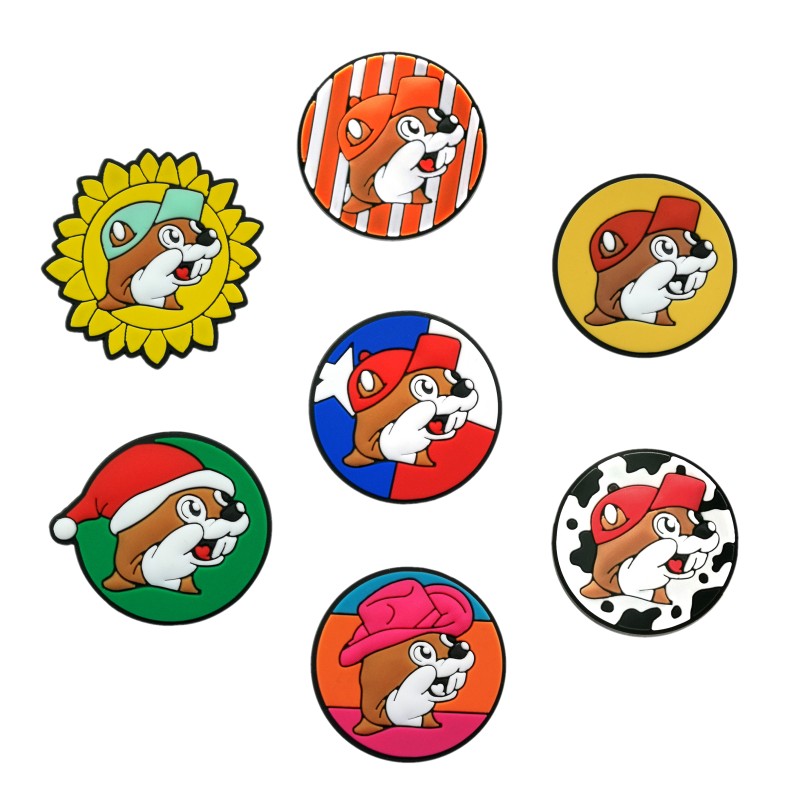 

20pcs/set Texas series croc JIBZ charms 2D Soft pvc fashion cartoon clog Shoe accessories Decorations shoe charm Buckles ornaments fit men women Sandals trinkets