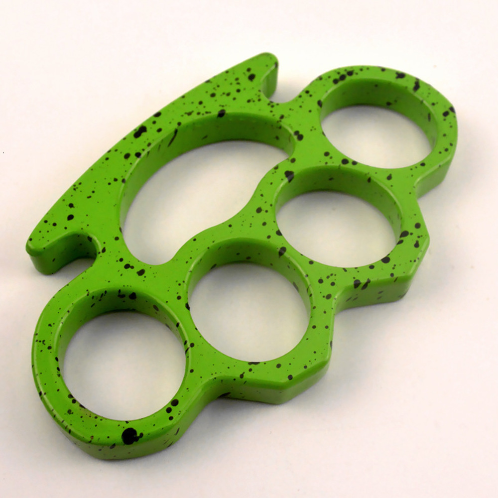 

- Aluminum Alloy Thickened the Edc Tools Four Finger Glass Fiber Fist Ring Defense Free ing Hand Clasp OOORain K1E6