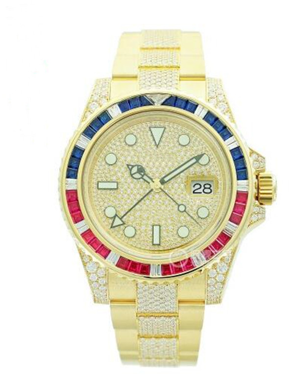 New Fashion high quality New arrival Luxury watch Automatic watches for man Diamonds dial wristwatch 40mm mens Wristwatch R77-image-542686314