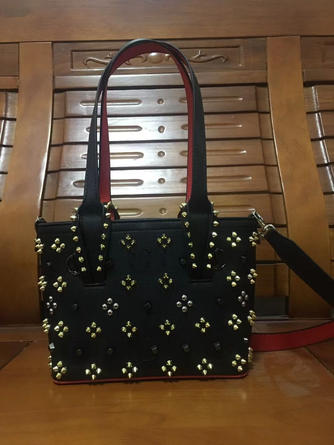 

Lxurys Totes Classical women handbags red bottom ladies fashion composite handbag top quality genuine leather purse bags