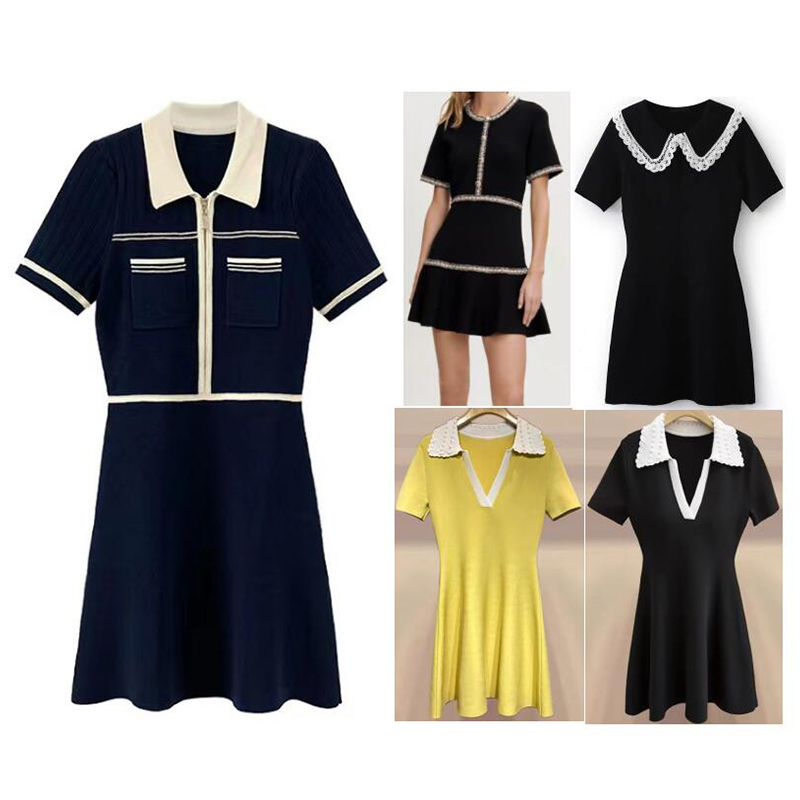 

Women Casual Dresses Sun Dress Luxury Designer Slim Skirt A-line Shape Clthoes Elegant V-Neck Dresss Party Clothing 11, Silical gel