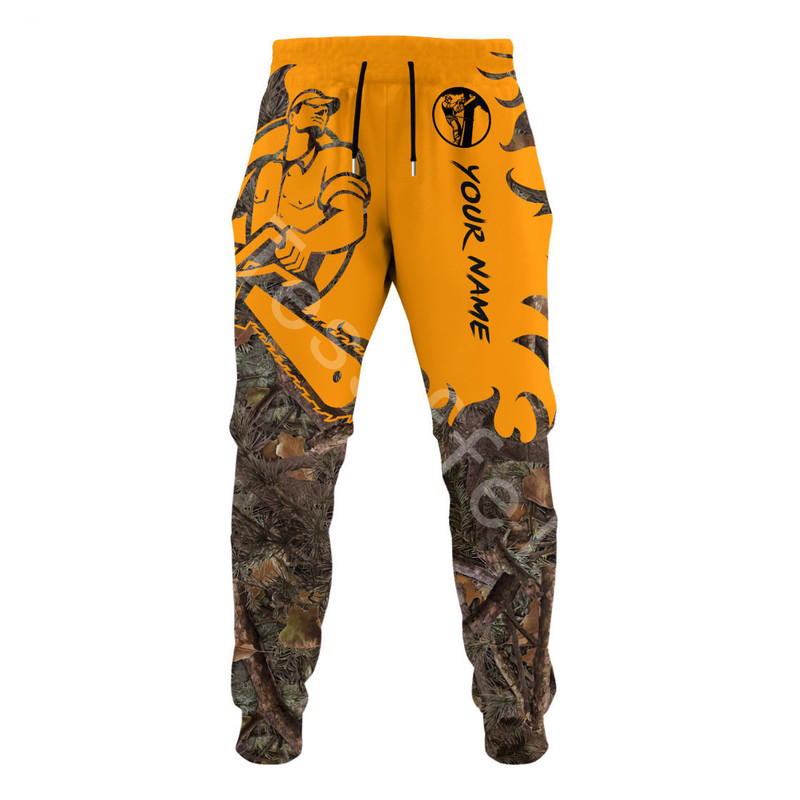 

Tessffel Logger Customized Name Lumberjack 3D Printed Casual Men Trousers Fashion Streetwear Autumn Loose Sports Pants L31 220613