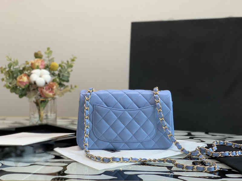 

b3b0307 2021 Genuine leather luxury Fashion handbags designer women High quality Europe Brand Shop5885512, Sky blue
