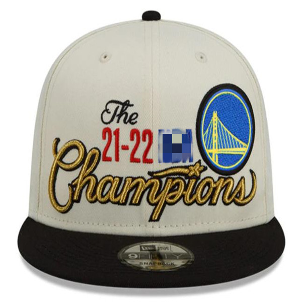 

Men Women Golden State's Warriors's Snapbacks New Era White/Black 2022 Finals Champion Locker Room 9FIFTY Snapback Adjustable Hat