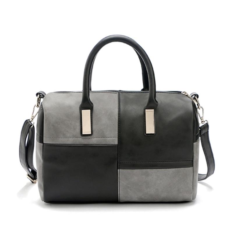 

Evening Bags Fashion Women Bag Leather Handbags Famous Brands Boston Shoulder Laides Messenger Bolsas Bolsos Sac A MainEvening, Black gray