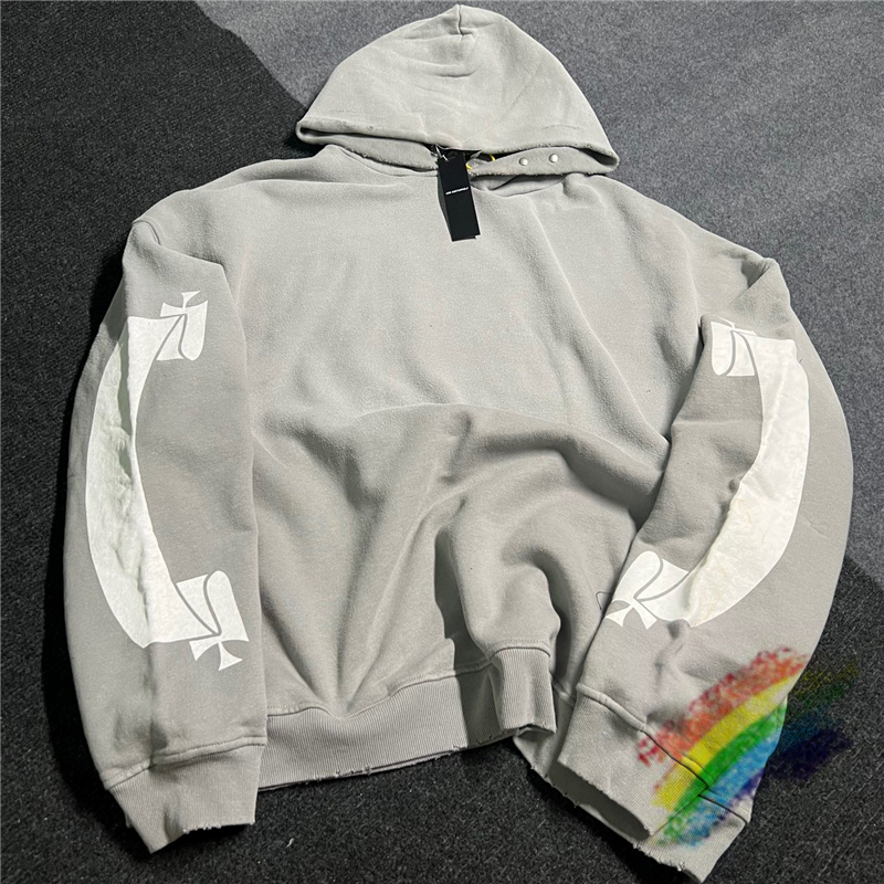 

Vintage Hoodie Men Women Wash Destroyed Hooded Sweatshirt