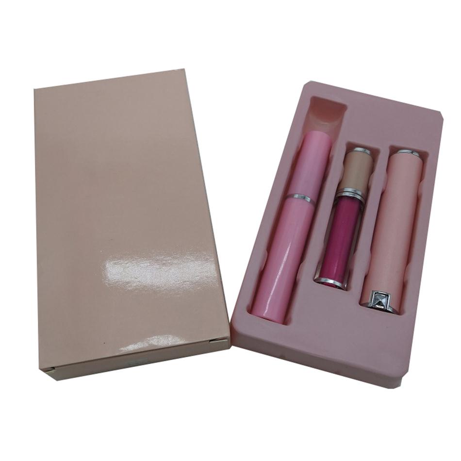 

1pcs Brand 3 in1 Makeup Sets Lipstick Face Powder Lip Gloss Creams waterproof Mascara Eyeliner pen296P