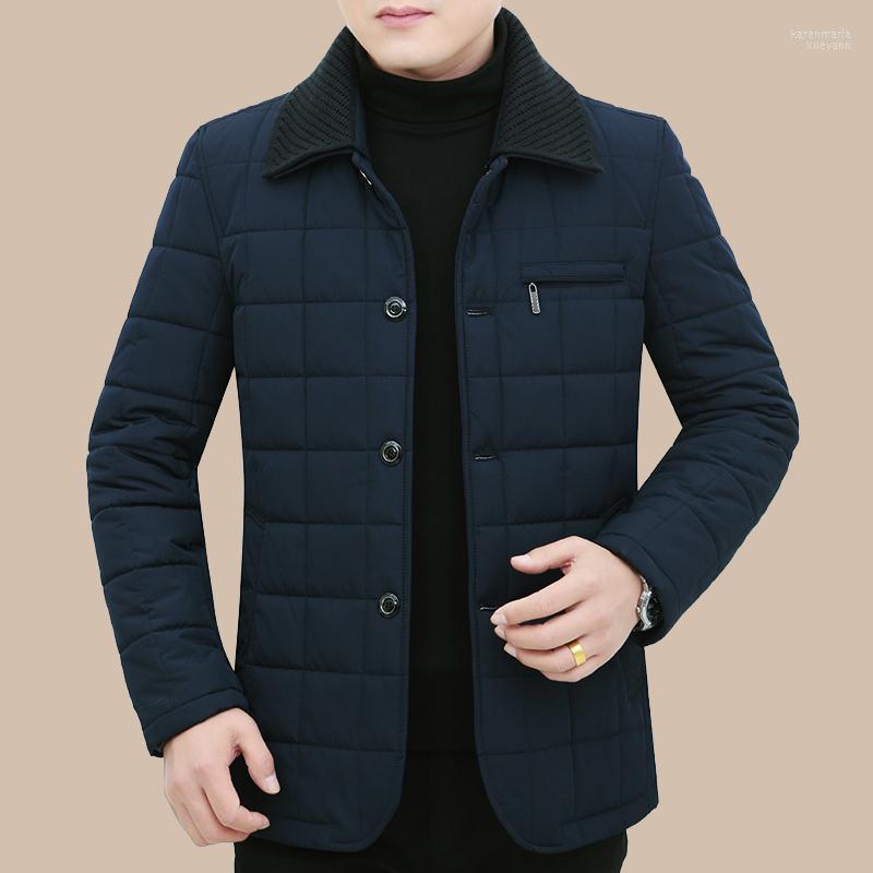 

Men's Down & Parkas Padded Jacket 2022 Lapel Middle-aged And Elderly Dad Winter Thickening J Kare22, Khaki