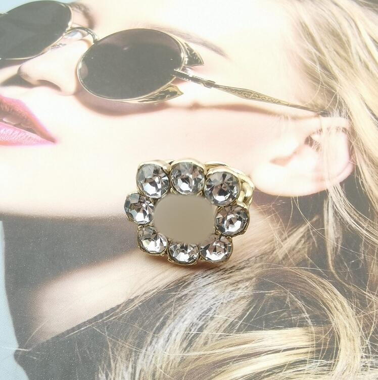 

Women Designer Ring High Quality crystal Metal Letter Design Womens Temperament Adjustable Luxury Exquisite Jeweler Anniversary Gift