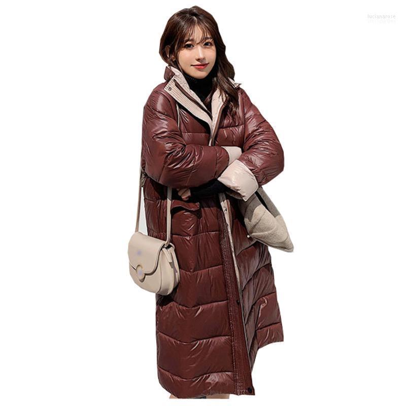 

Fashion Woman Fur Velvet Parka High Down Jacket Coat Bigger Sizes More Clothes Straight Quilted Luci22, Black