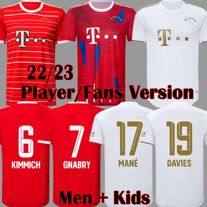 

22 23 bayern 10 Years Champions munich MANE 17 GORETZKA soccer jersey Away SANE KIMMICH MUSIALA MULLER GNABRY DAVIES Football Shirts 2022 2023 Men Kit Kids Equipent, Kids home
