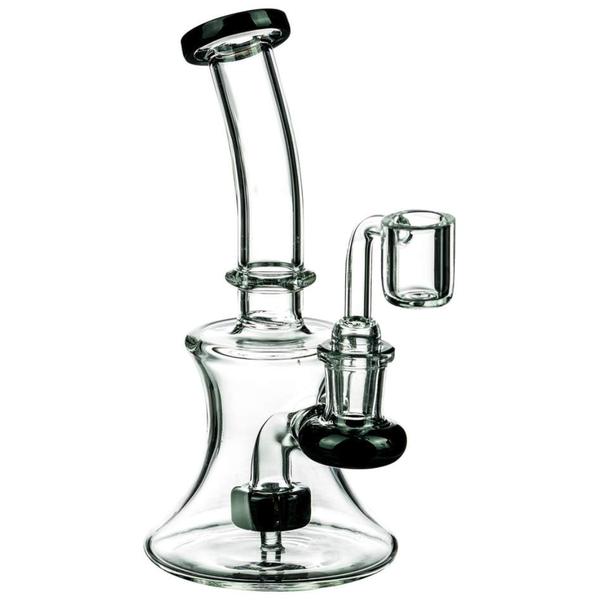 

Hookahs Recycler mini dab rigs smoking Pipe Heady glass water bong Percolator Bongs water pipes oil rig with 14mm Bowl 6.3''