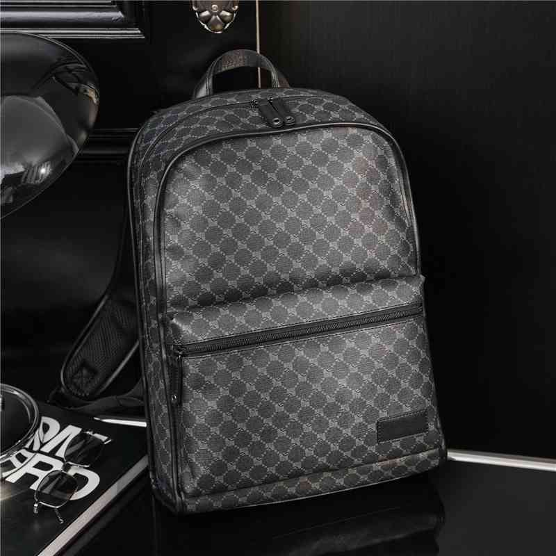 

Fashion Men Luxury Brand Design Men's s Plaid Large-capacity Travel Backpack Male School Book Bag Back Pack, Crossbody bag