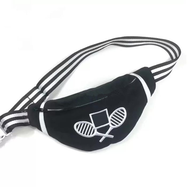 

Fashion classic Black C canvas waist Bags purse leisure bag shopping bags small pocket for ladies favorite vogue items vip gift