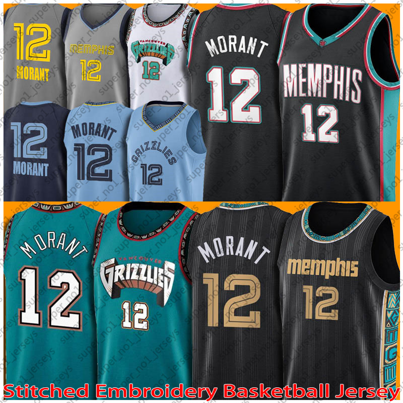 

12 Ja Morant Basketball LaMelo 2 Ball Gordon 20 Hayward Jaren 13 Jackson Jr. Memphis''Grizzlies''Jerseys 21-22 New Season 75th Anniversary, Jersey
