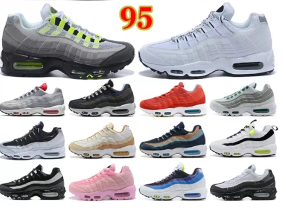 

OG 95 Mens Running Shoes Airmax 95s Triple Black Cork Greedy Dark Smoke Grey Max Light Charcoal Midnight Navy Air Mens Women Trainers Sports Sneakers 36-45, Select shoe size