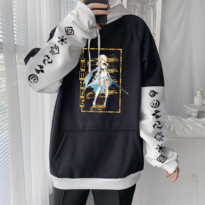 

Men's Hoodies & Sweatshirts Funny Cartoon Genshin Impact Anime Men Women Kawaii Traveler Lumine Aesthetics Graphic Pullover Streetwear