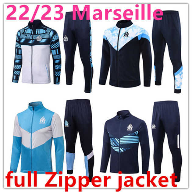 

22 23 Marseilles men tracksuit soccer jacket sets Survetement 2022 2023 OM maillot foot MILIK PAYET football jackets training suit jogging