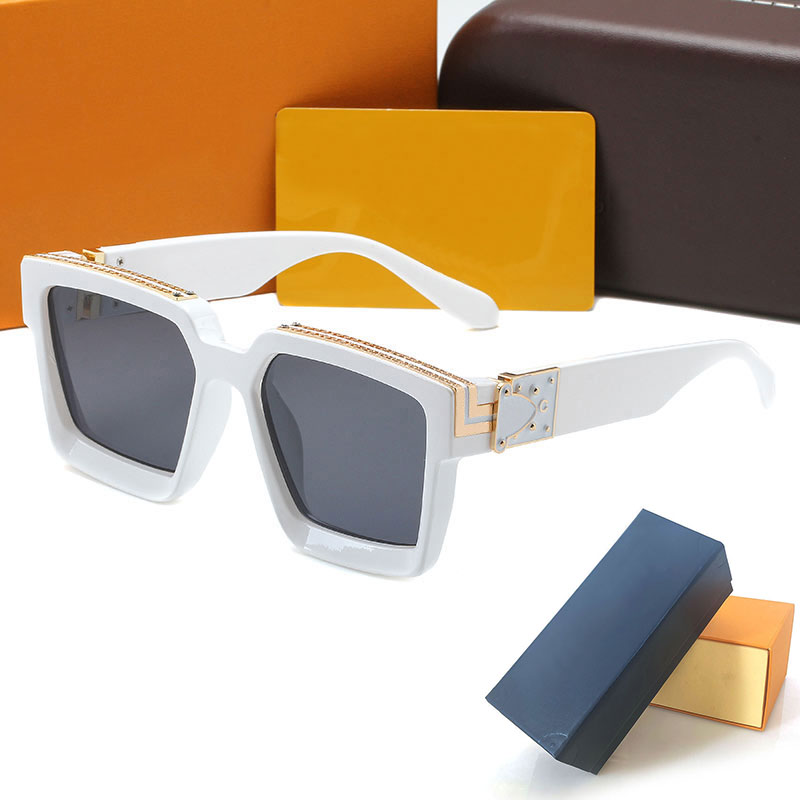 

High Luxury Womans Sunglasses 96006 Mens Sun glasses UV Protection men Designer eyeglass Gradient Metal hinge women spectacles with Original cases boxs