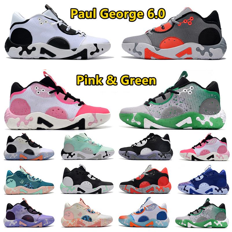 

PG 6 Paul George 6.0 Basketball Shoes Mens Sneakers Sneaker Fog Grey White Black Orange Chalk Bred Infrared Blue Paisley Pink Purple PG6 PG6s Men Traienrs Sports Shoe, Color#10