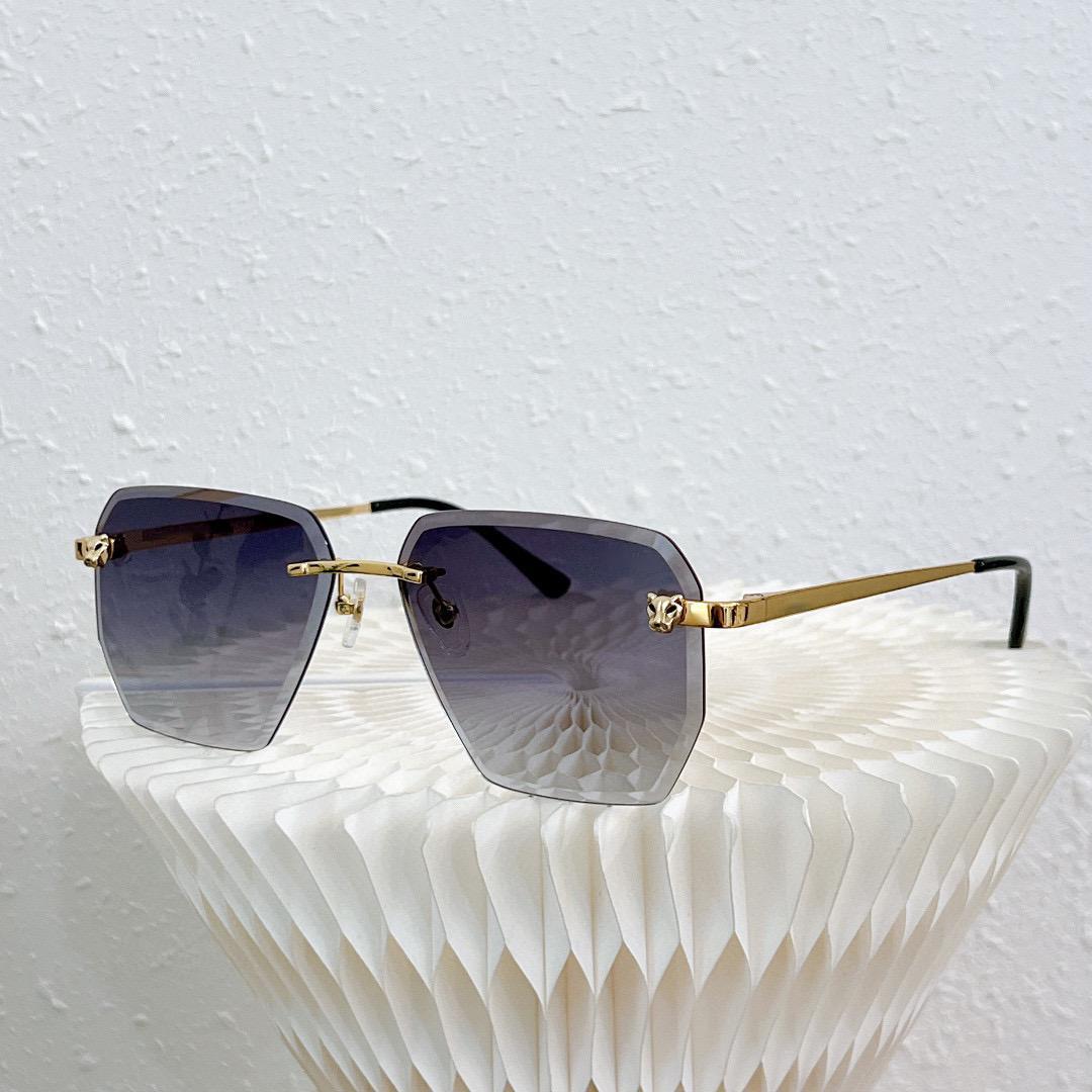 

Sunglasses For Women Men Summer 0213 Style Anti-Ultraviolet Retro Plate Square Frameless Fashion Eyeglasses Random Box