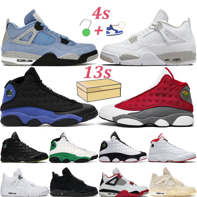 

Top Quality Jordns Basketball Shoes 4s Jumpman Men Women 13s 4 University Blue White Oreo 13 Chicago Red Flint Black Class of 2002 Thunder, Paris