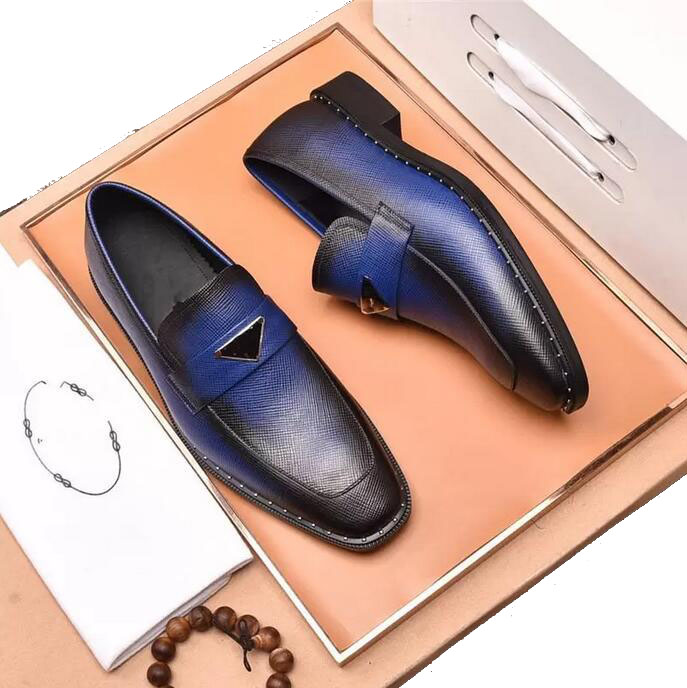 

Pradx Oxfords Shoes For Men Coiffeur Wedding Elegant Italian Brand Patent Leather Dress Formal Sepatu Slip On Size 38-45, With brand logo 8205300