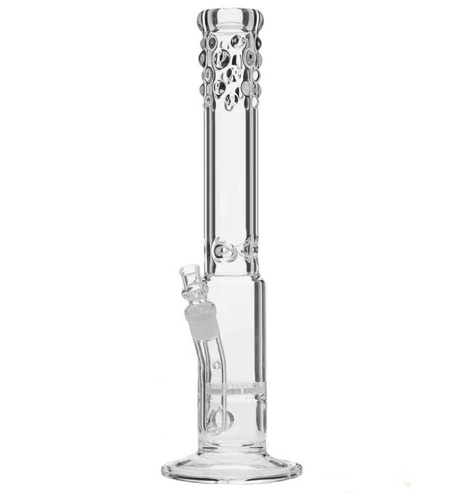

Honeycomb Bongs with Grace " Suzy" Ice-catches Water Pipe 17.5" Glass Water bongs Tobacco Bong