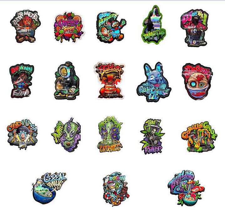 

Special Shaped Printed 3.5 gram mylar bags cherry zipper smell proof edibles Packaging Bag