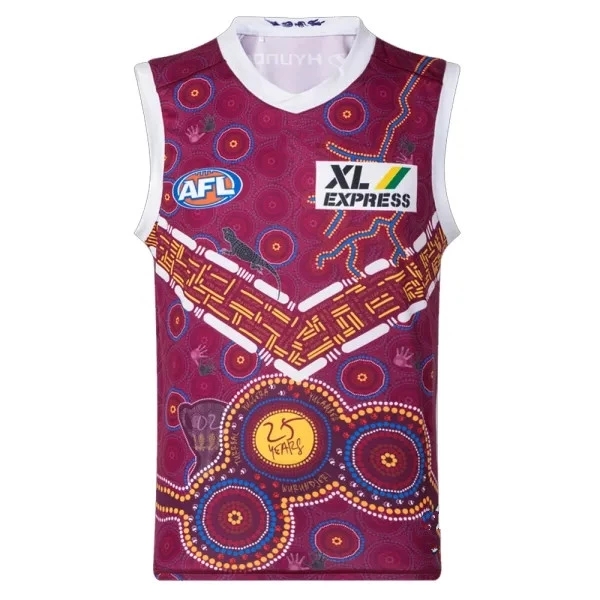 

2022 BRISBANE LIONS AFL INDIGENOUS DREAMTIME GUERNSEY size S-M-L-XL-2XL, Jersey