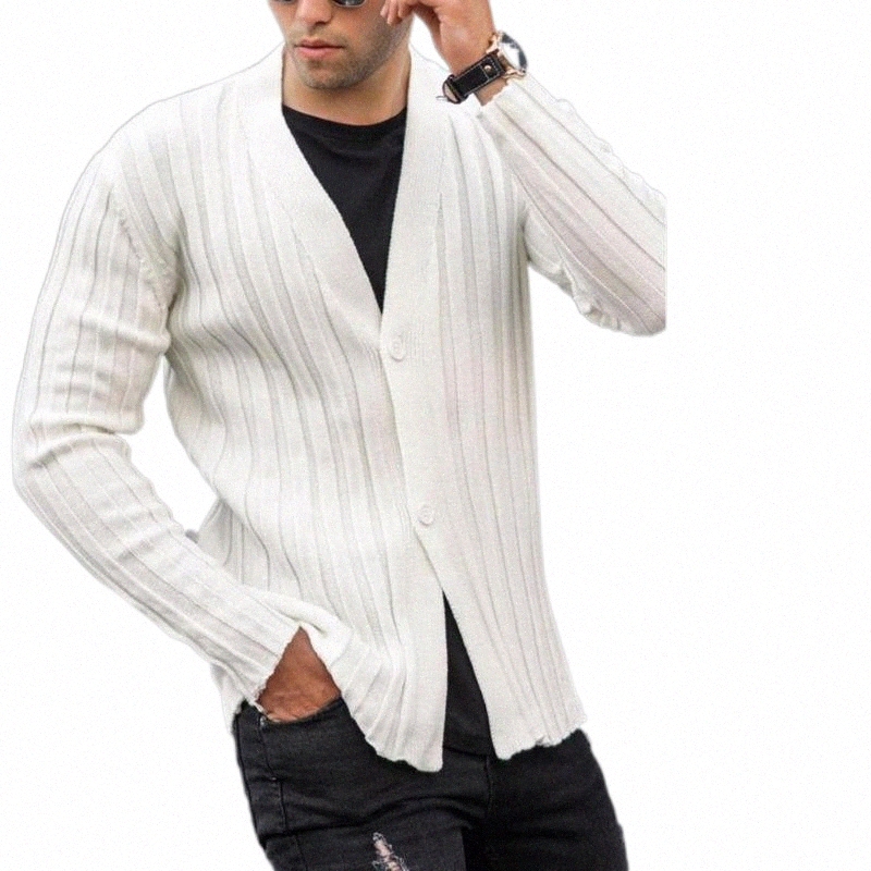 men's Sweaters Sweater Solid Color Ribbing Business Style V Neck Cardigan Long Sleeve Buttoned Autumn Winter For Trip p9fF#-image-790673483