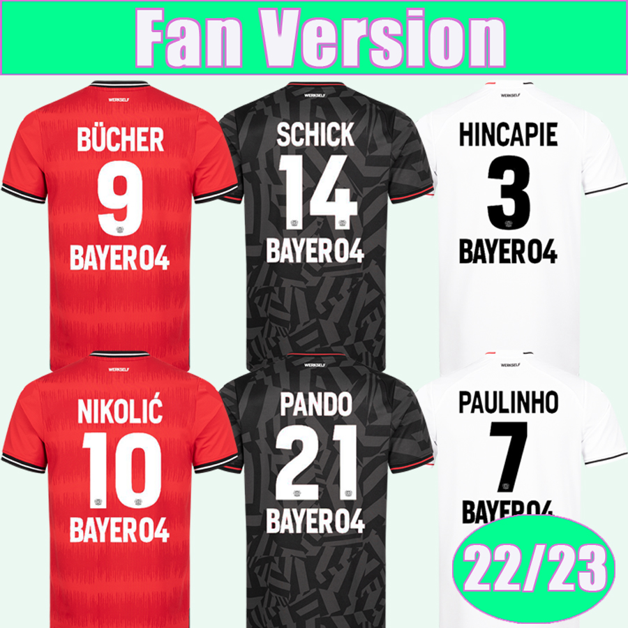 

22 23 Bayer 04 Leverkusen Mens Soccer Jerseys PAULINHO POHJANPALO ADLI SCHICK ANDRICH WIRTZ HLOZEK CH. ARANGUIZ Home Away Football Shirts Uniforms, Qm11166 22 23 home bundesli.. patch