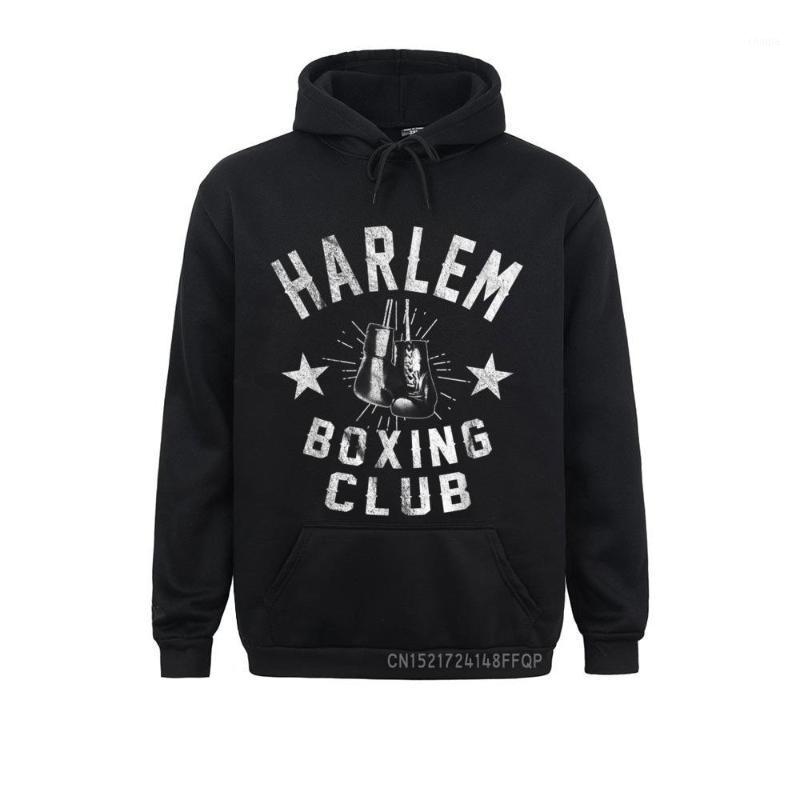 

Men' Hoodies & Sweatshirts Harlem Boxing Club - Vintage Distressed Boxer Pullover Leisure Brand Ostern Day Long Sleeve Boy Family, Black
