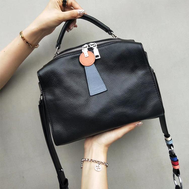 

Evening Bags 2022 Design Soft Leather Crossbody Bag Exquisite Female Handbag Fashion One-Shoulder For Woman, Black