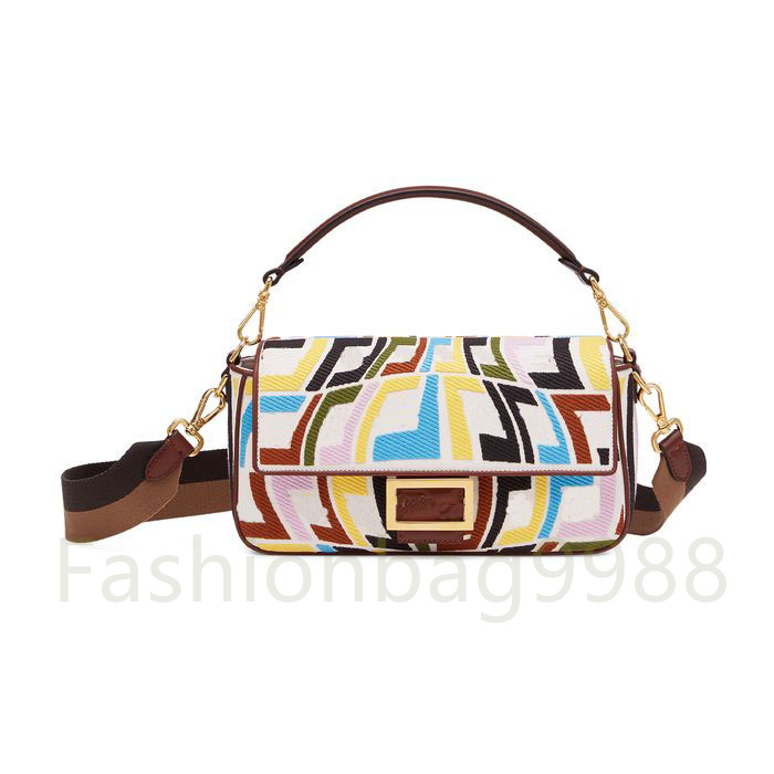

Designer Shoulder Bags 2022 Top Quality Womens Colorful Canvas Embroidery Handbags Luxury Embroideried Purses For Women Fashion M Brown The Tote Crossbody Bag, Fill price difference
