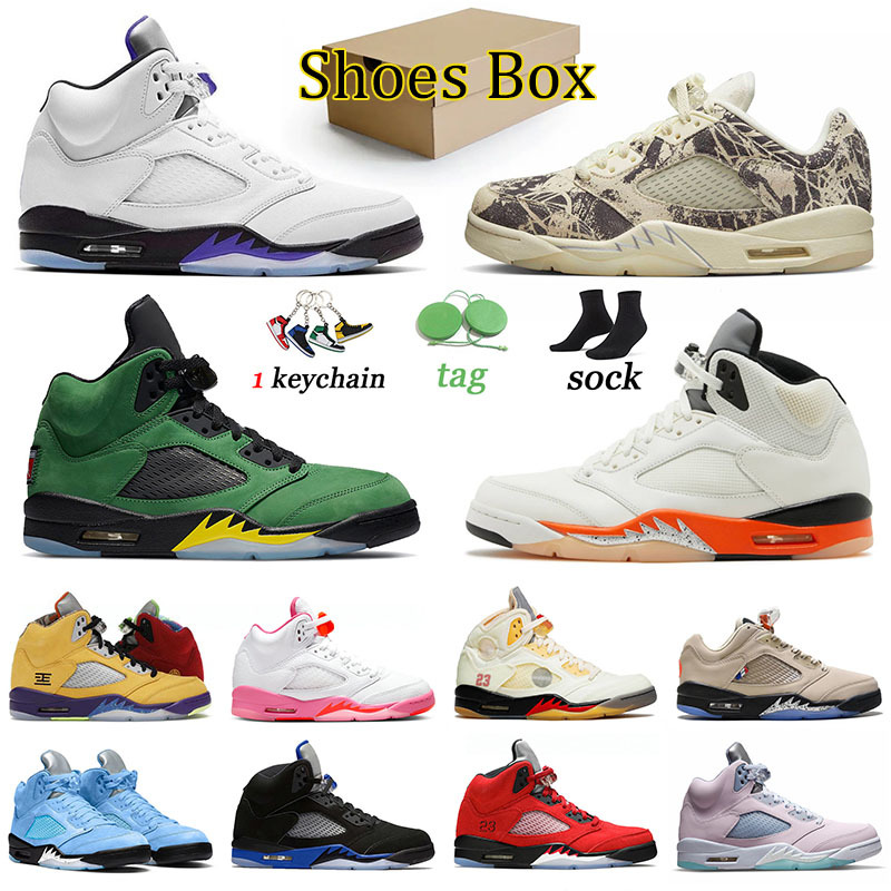 

Jumpman 5 5s Basketball Shoes US 13 Concord Green Bean Pinksicle Aqua Racer Blue Jade Horizon Easter Designer Sneakers Sports Low, 40-47 unc