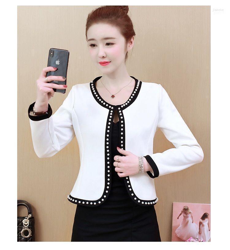 

Women' Jackets Short Coat Female 2022 Women Coats Spring And Summer Jacket Small Suit Fragrance, White