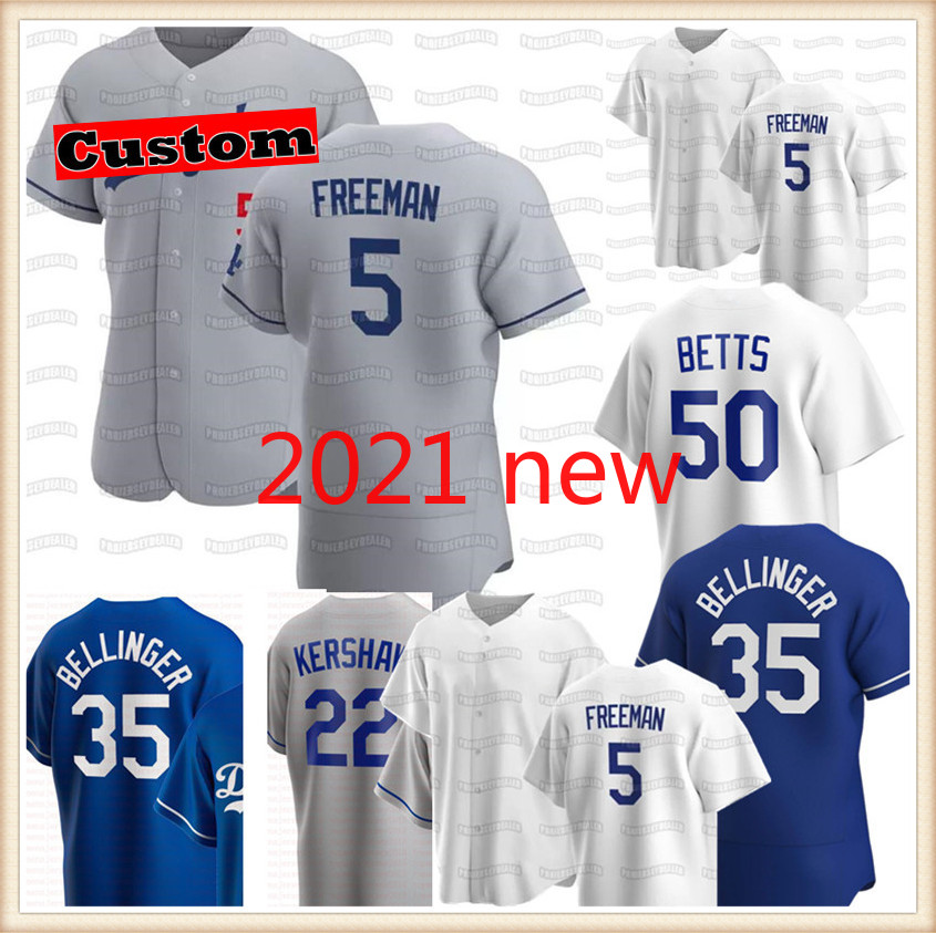 

Los 5 Freddie Freeman Angeles''Dodgers''Jersey Mookie Betts Cody Bellinger Jerseys Dustin May Clayton Kershaw Enrique He, Blue;black