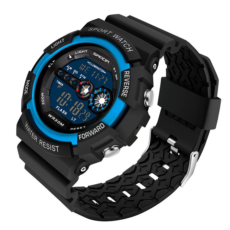 

Wristwatches Men Watch Military Sports Fashion Waterproof Countdown LED Digital Man Clock Watches For Mens Relogio MasculinoWristwatches, Black gold