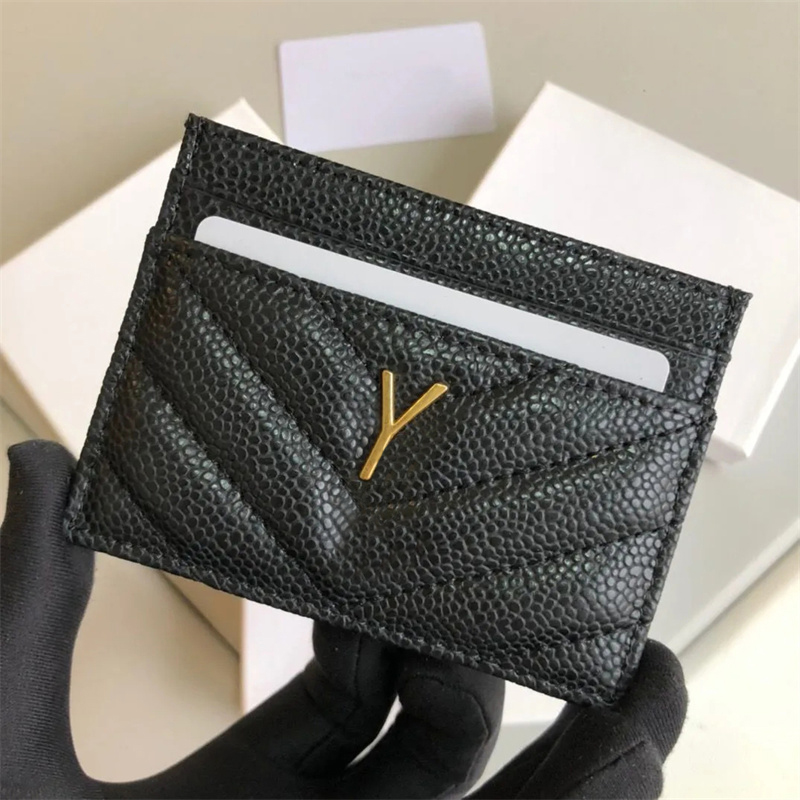 

Designer Card Holder Luxury Men Women Mini Wallets Classic Ultra-thin Card Holder money clip men Lingge Fashion Purse Pocket Interior Slot Leather Wallet