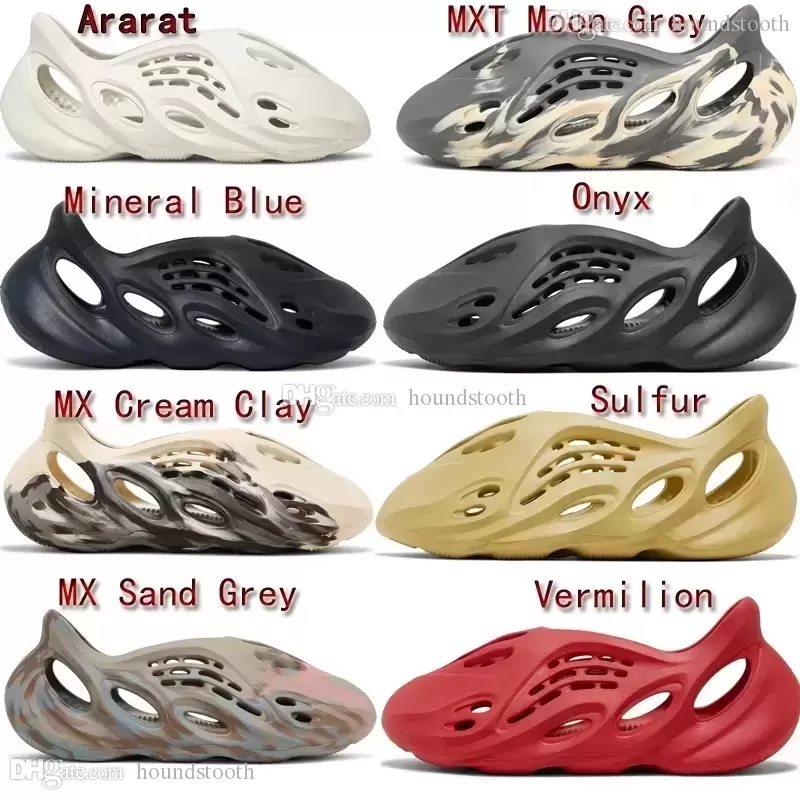

Mens women Sandal Sandals Slide Slippers Foam Runner Ararat Mineral Blue MX Cream Clay Sand Grey MXT Moon Grey Onyx Sulfur Vermilion, Box