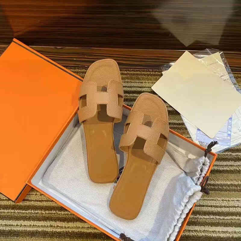 

2022 Women Sandals Slippers Herme Designer H Women 2022 Organ Leater Summer Flops Wear High Quality
