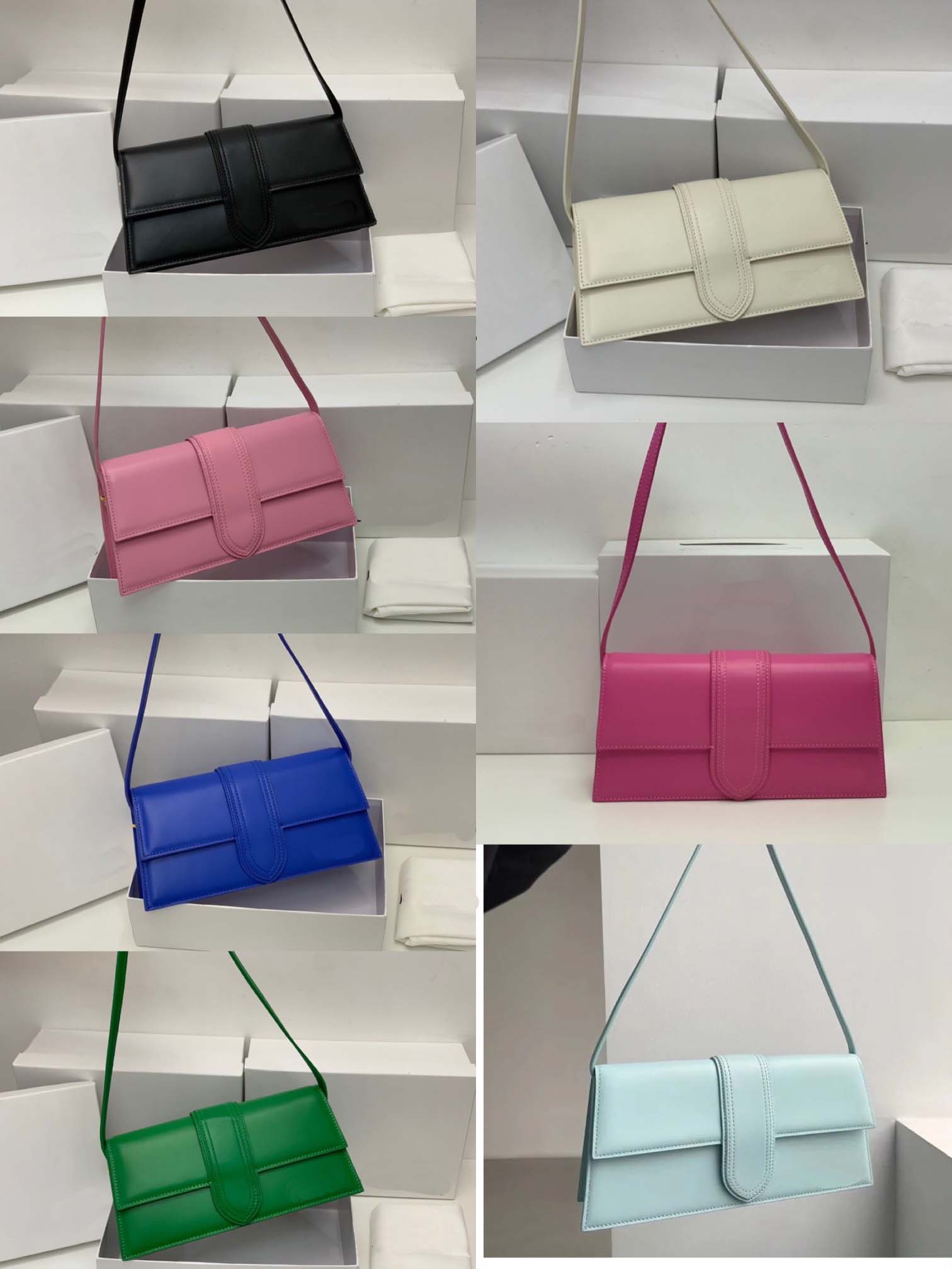 

Luxury Handbag Shoulder Bags Leather Designers Multiple Back Methods Palm Pattern Tote LE Bambino LONG Noeud Long Version Grand Armpit Bag, Make up the difference