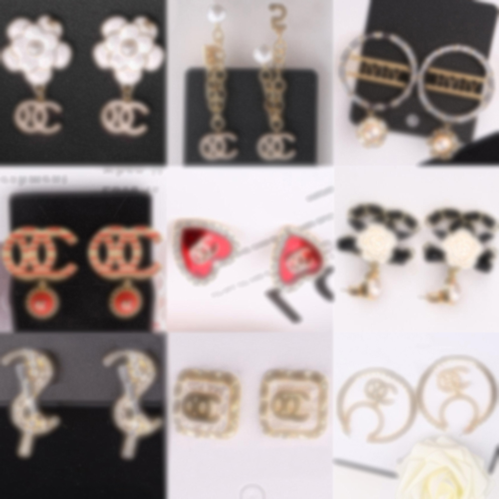 

Womens Brand Earrings Ear Stud 18K Gold Plated 925 Silver Plated Earring Crystal Pearl Party Women Designers Wedding Statement Jewelry ER0841-ER0860