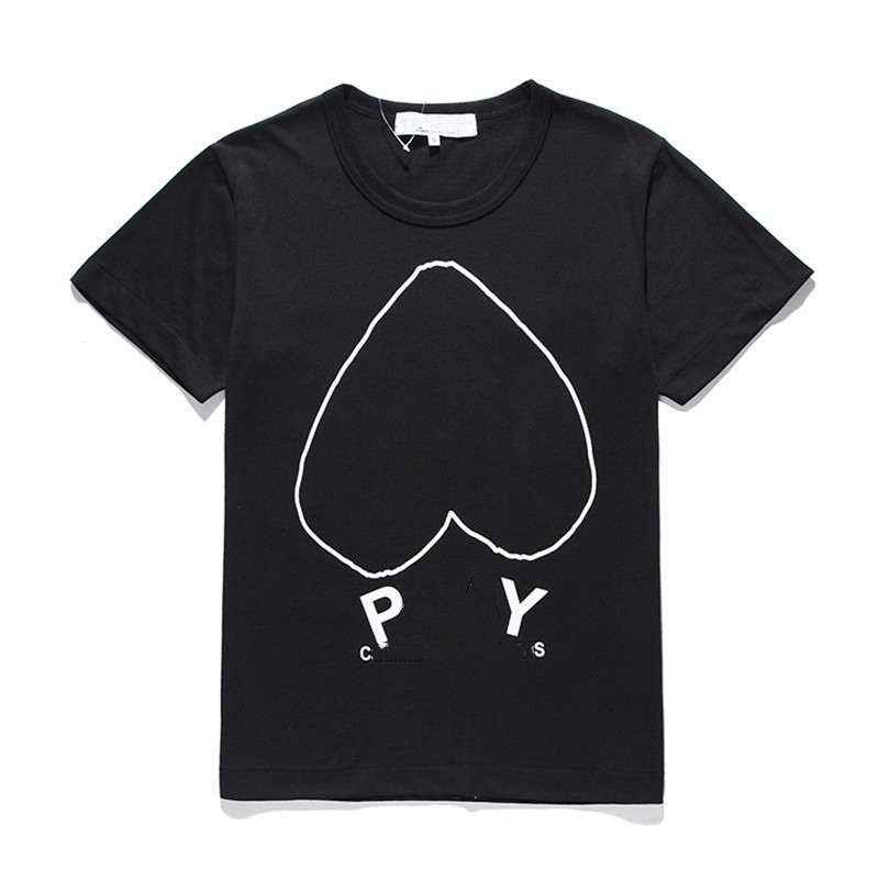 

Men t shirt mens designer t shirts women High Quality Neck Cotton Loose Anti-Pilling Wrinkle Quick Dry Breathable sports tshirts red heart big love print F06, 1pcs button