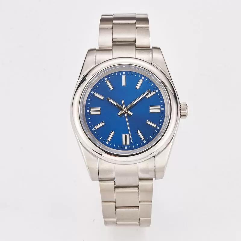 

Designer Blue Woman Watch Elegant 36mm Oyster Perpetual Automatic Mechanical 904L Full Stainless SteelHigh Quality Classic Luxurious Watches, Exrea shipping fees only