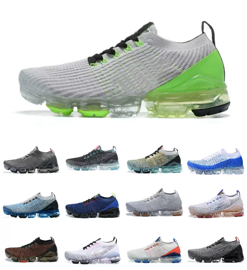 

Top Quality Fly Knit 3.0 2.0 Mens Running Shoes Triple Black Aurora White Oreo Dark Smoke Green Pink Rose Vapores Women Sports Trainers Sneakers, Box