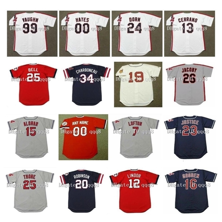 

Uf Vintage Ricky Vaughn Jersey CORY SNYDER PEDRO CERRANO DAVID JUSTICE SANDY ALOMAR ROGER DORN ALBERT BELLE WILLIE HAYES KENNY LOFTON JIM THOME, As pic
